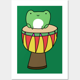 Djembe Frog Posters and Art